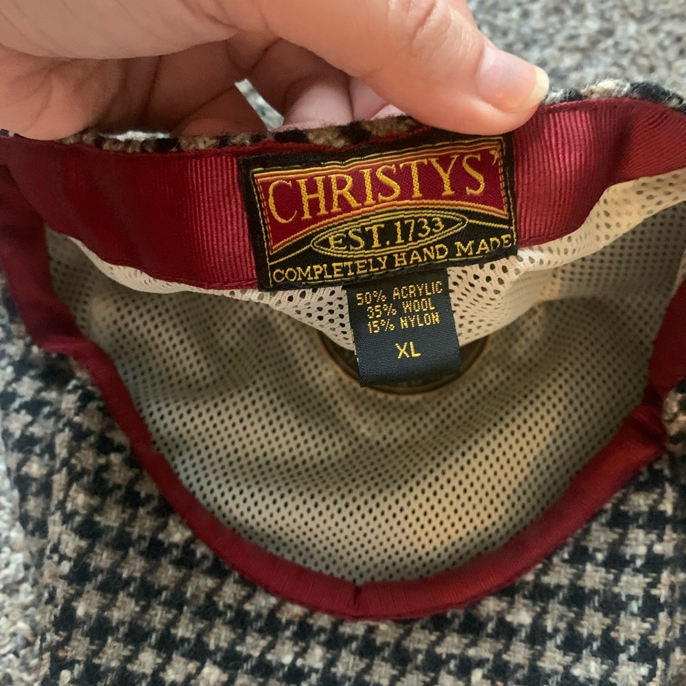New Christy’s Wool Houndstooth Cap - Picture 5 of 6